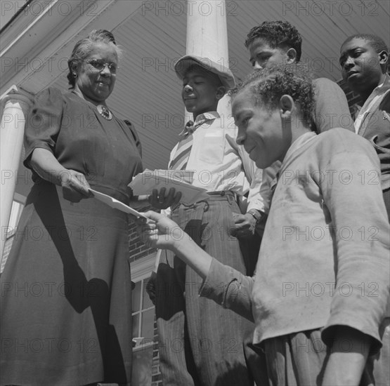 Bethune-Cookman College, Daytona Beach, Florida, 1943. Creator: Gordon Parks.