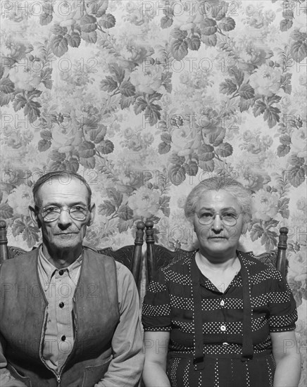 Mr. and Mrs. Joseph Lopez. They have two boys in the armed..., Gloucester, Massachusetts, 1943. Creator: Gordon Parks.