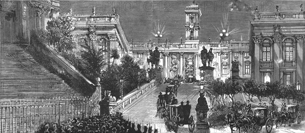 ''The Visit of the German Emperor to Rome; The arrival at the Capital', 1888. Creator: Unknown.