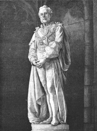 ''The new statue of the late Lord Shaftsbury in Westminster Abbey', 1888. Creator: Unknown.