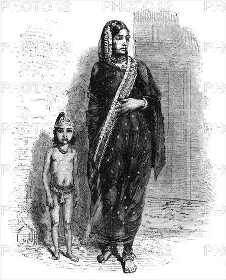 'Mussulman Woman of Bhopal', c1891. Creator: James Grant.