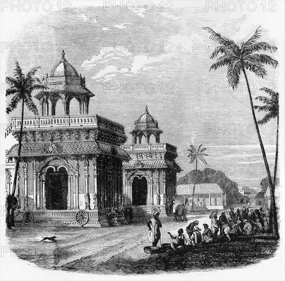 'The Palace of Tanjore', c1891. Creator: James Grant.