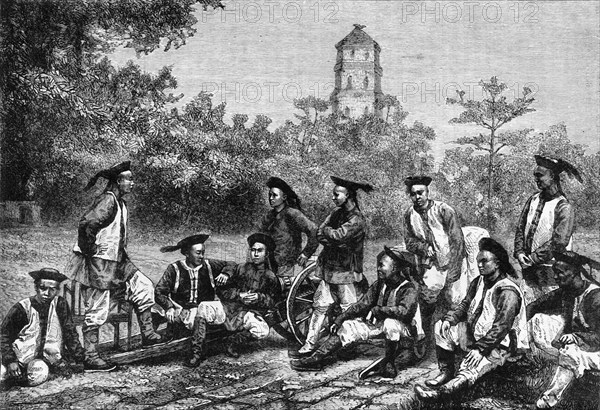 'Chinese Artillerists', c1891. Creator: James Grant.