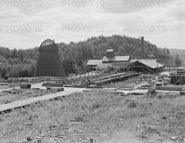 Possibly: Mumby Lumber Mill, closed in 1938..., Malone, Grays Harbor County, Washington, 1939. Creator: Dorothea Lange.
