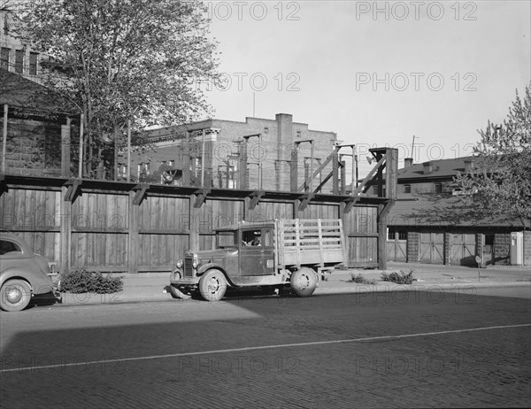 Possibly: The famed stockade, Yakima, Washington, 1939. Creator: Dorothea Lange.