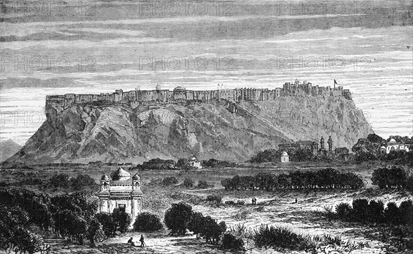 'View of Gwalior', c1891. Creator: James Grant.