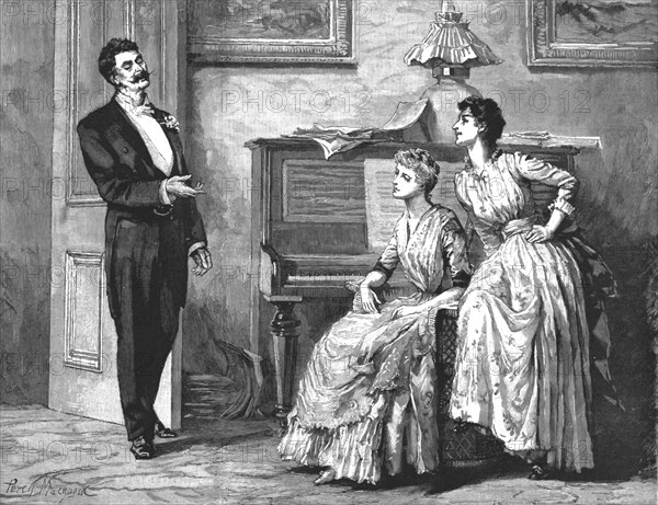 '" Madame Leroux"; By Francis Eleanor Trollope; "Goodness,Jersey, what a swell you are!"...', 1890. Creator: Percy Macquoid.