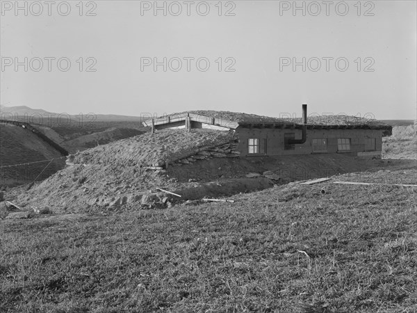 The Daugherty home, Warm Springs district, Malheur County, Oregon, 1939. Creator: Dorothea Lange.