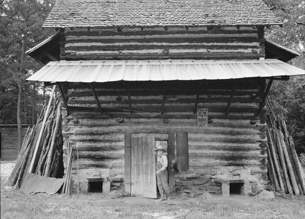 Tobacco barn, Person County, North Carolina, 1939. Creator: Dorothea Lange.