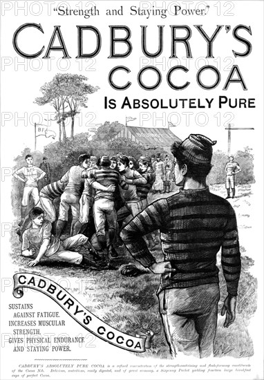 ''Cadbury's Cocoa, Strength and Staying Power', 1888. Creator: Unknown.