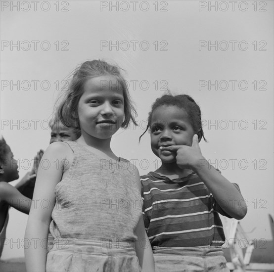 Camp buddies at Camp Christmas Seals, Haverstraw, New York, 1943. Creator: Gordon Parks.