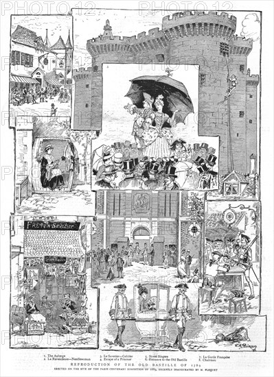 ''Reproduction of the Old Bastille of 1789', 1888. Creator: Victor-Armand Poirson.