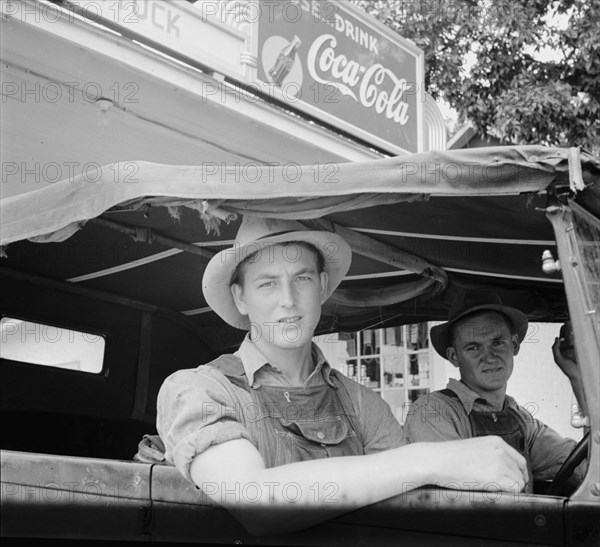 Young North Carolinian in old Ford, Person County, North Carolina, 1939. Creator: Dorothea Lange.