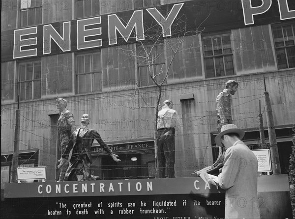 Exhibit at the outdoor exhibition entitled "The Nature of the Enemy,"..., New York, 1943. Creator: Gordon Parks.