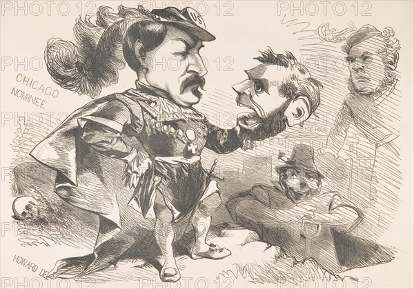 Chicago Nominee: "I knew him, Horatio; a fellow of infinite jest...Where be your gibes now..., 1864. Creator: John L Magee.