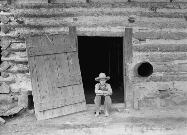 Ten year old son of tobacco sharecropper..., Granville County, North Carolina, 1939. Creator: Dorothea Lange.