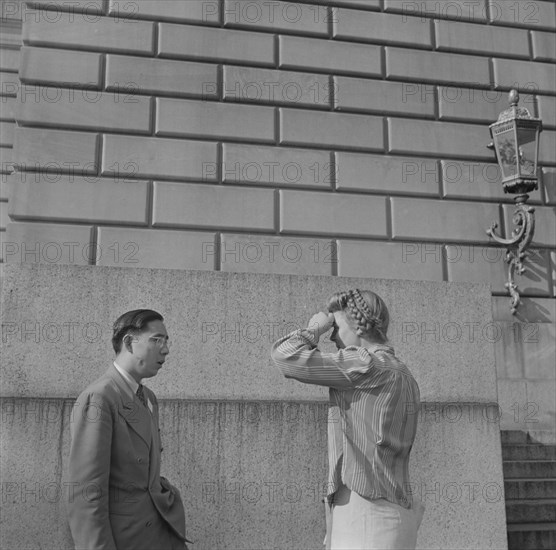 International student assembly, Washington, D.C, 1942. Creator: Gordon Parks.