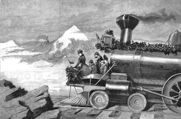 ''A Tour with the Govenor-General of Canada over the Canadian Pacific Railway--The Summit...', 1890. Creator: Frederick Villiers.