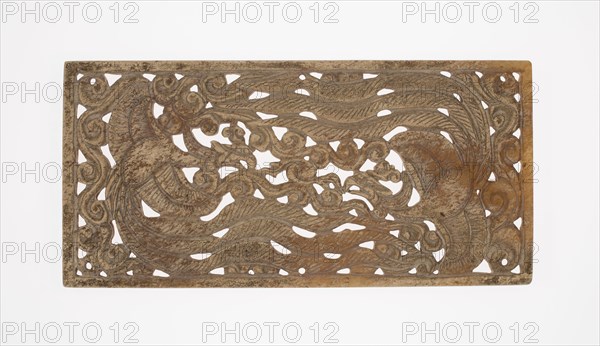 Plaque with Openwork Phoenix, Five Dynasties period / Yuan dynasty, 10th/14th century. Creator: Unknown.