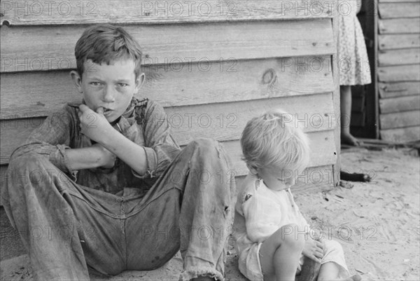 Floyd Burroughs, Jr., and Othel Lee Burroughs, called Squeakie, 1936. Creator: Walker Evans.