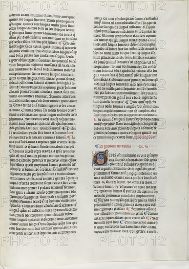 Folio Sixteen from Burchard of Sion's De locis ac mirabilibus mundi, or an Illuminated ..., c. 1460. Creator: Burchard of Mount Sion.