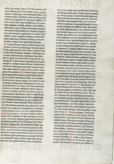 Folio Eleven from Burchard of Sion's De locis ac mirabilibus mundi, or an Illuminated G..., c. 1460. Creator: Burchard of Mount Sion.