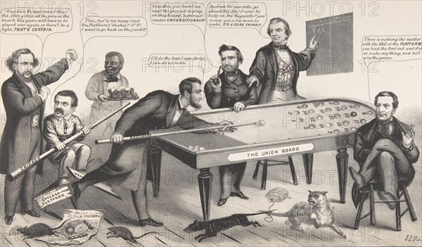 A Little Game of Bagatelle, 1864. Creator: John L Magee.