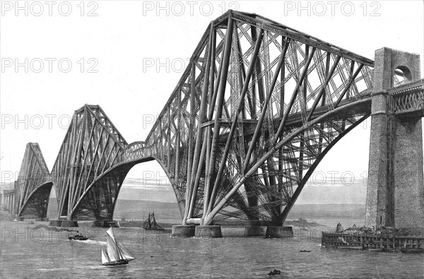 ''The Forth Road Bridge; To be opened by H.R.H.The Prince of Wales on Tuesday, March 4, 1890', 1890. Creator: Unknown.
