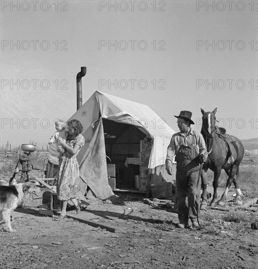 The Fairbanks home (FSA - Farm Security Administration). Willow Creek area, Malheur County, Oregon.