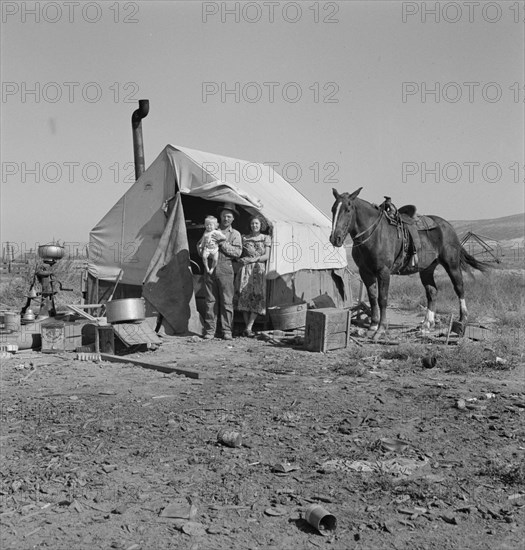 The Fairbanks home (FSA - Farm Security Administration). Willow Creek area, Malheur County, Oregon.