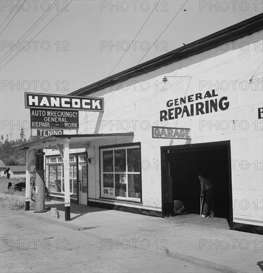 Western Washington, Thurston county, Tenino. Facing main street, south end of town on U.S. 99.