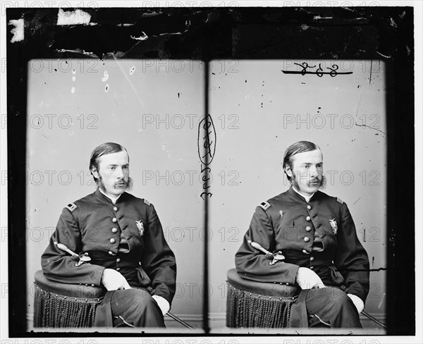 Dr. Charles A. Leale (in U.S. Army uniform) attended Lincoln at death, between 1860 and 1870.