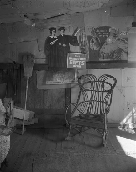 Scott's Run mining camps near Morgantown, West Virginia. Domestic interior. Shack at Osage.