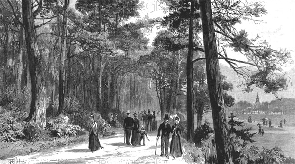 ''Visit of the Prince of Wales to Bournemouth; The Invalids Walk in Public Gardens', 1890.