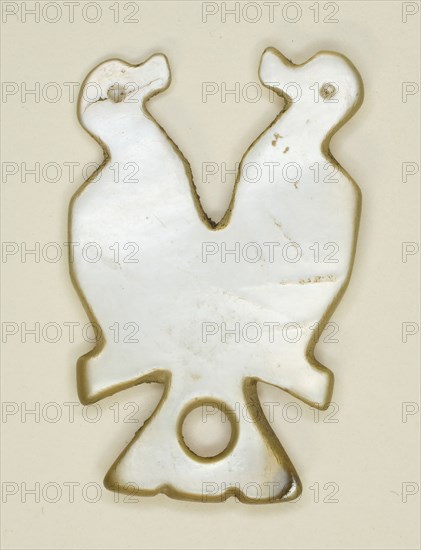 Amulet in the Shape of Two Mirror-Imaged Birds, Byzantine Period (4th-7th century).