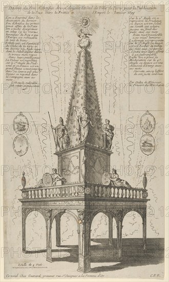 Fireworks celebrating the peace between France and the Empire, January 1698, 1698.