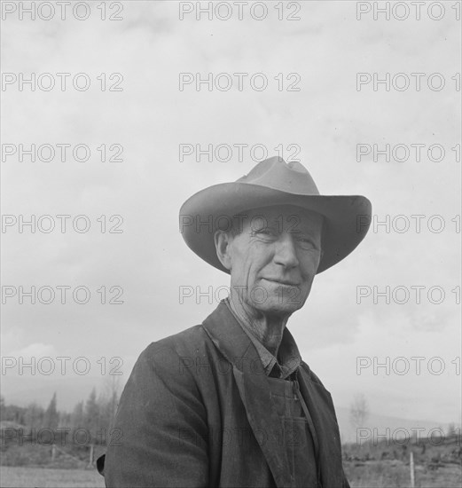 Farmer from Nebraska now developing eighty-acre stump farm. Bonner County, Idaho.