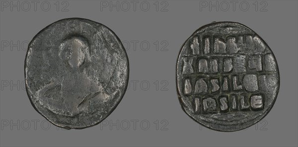 Anonymous Follis (Coin), 976-1028, attributed to Basil II and Constantine VIII.