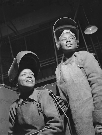 New Britain, Connecticut. Women welders at the Landers, Frary, and Clark plant.