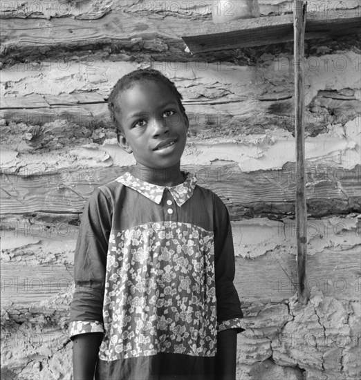 Grandchild of Zollie Lyons, tobacco sharecropper. Wake County, North Carolina.