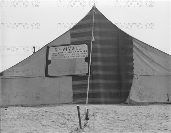 Washington, Yakima. Sumac Park. Revival meetings are held in Yakima shacktown.