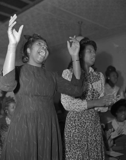 Washington, D.C. Members of the congregation of the Church of God in Christ.