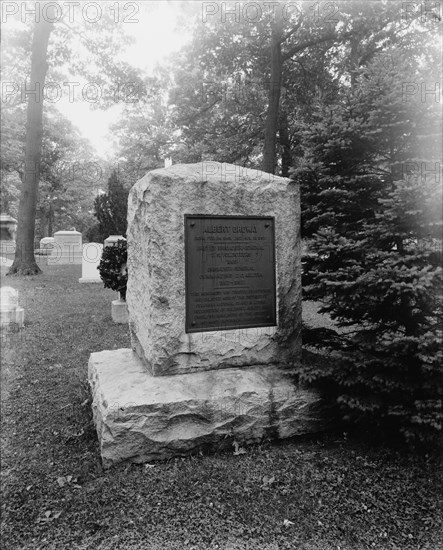 Ordway, General Albert. Grave at Arlington Cemetery, between 1890 and 1910.