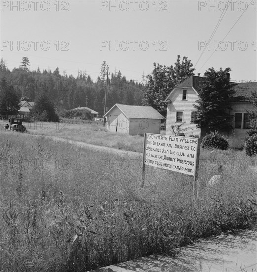 Western Washington, Thurston County, Tenino. Entering town from the north.