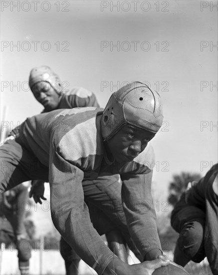 Daytona Beach, Florida. Bethune-Cookman College. Spring football practice.