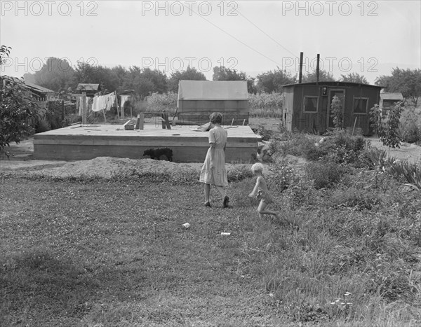 Washington, Yakima. Progressive housing on half acre in Yakima shacktown.