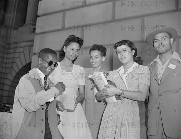 Washington, D.C. International student assembly. American Negro students.