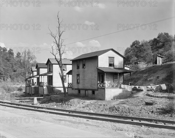 Scott's Run mining camps near Morgantown, West Virginia. Company houses.