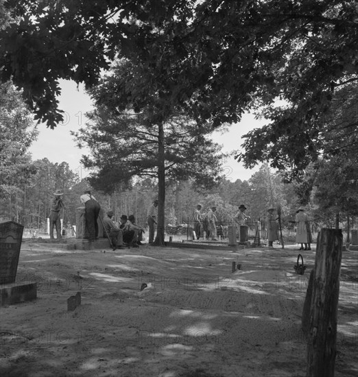 Annual cleansing day at Wheeley's Church. Person County, North Carolina.