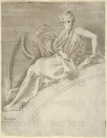Terpsichore, from the series 'Twelve Muses and Goddesses', ca. 1542-45.